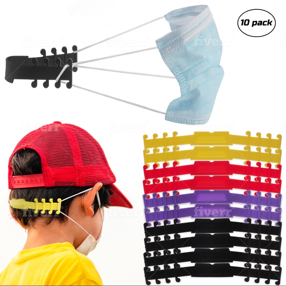 10 Pack Flexible Mask Extenders for Adults/kids